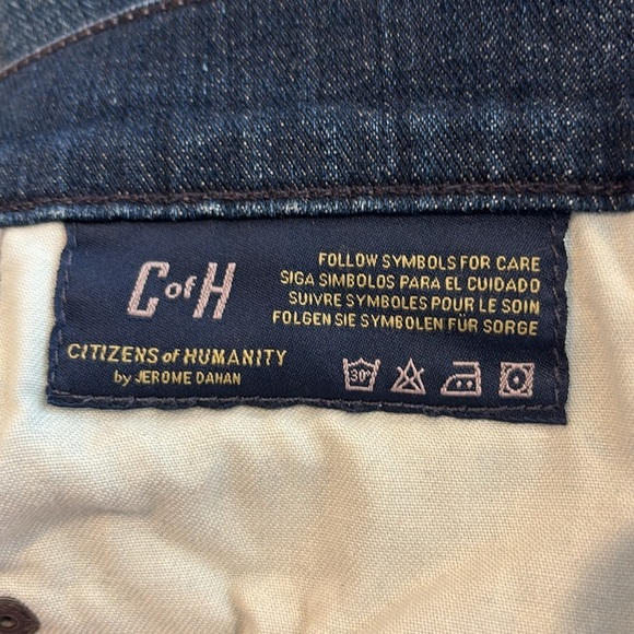 Citizens of Humanity Dani Cropped Straight Leg Blue Jeans Women’s Size 30 - Picture 7 of 13